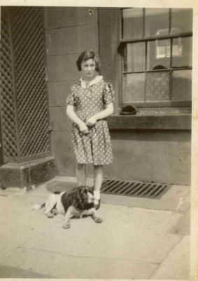 Rose Brocklebank
We don't know were this is or who the dog is, must be 1930's 

